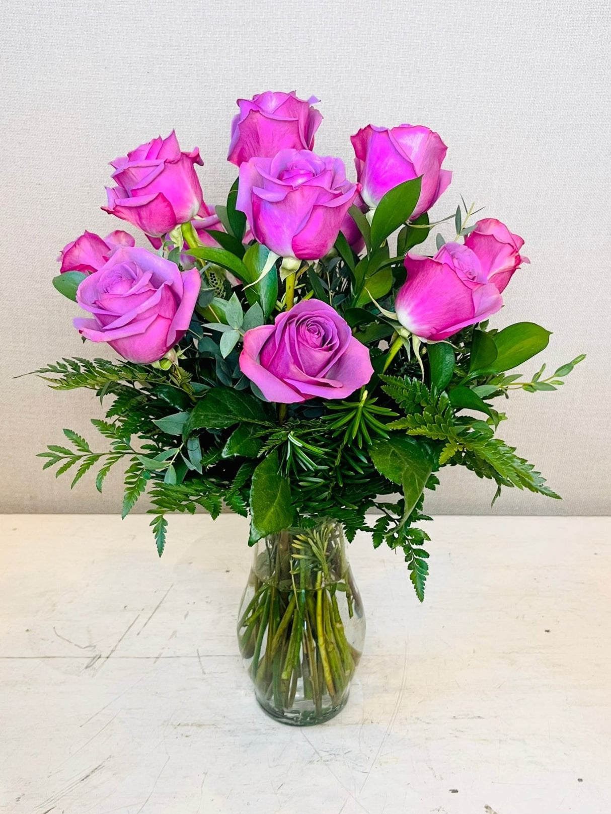 Long Stem Lavender Rose Bouquet