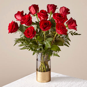 Lovebirds Red Rose Bouquet