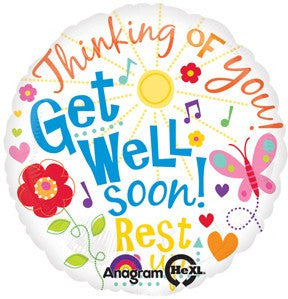 Get Well Messages Mylar Balloon