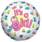 It's a Girl Mylar Balloon