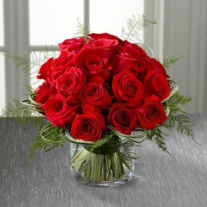 18 - Modern Red Rose Bouquet