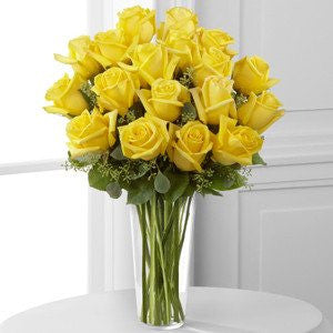 Long Stem Yellow Rose Bouquet