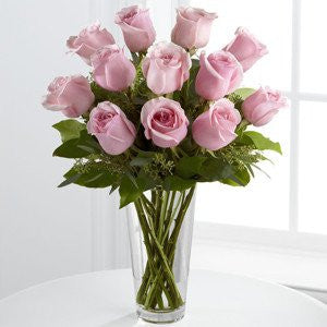 Long Stem Pink Rose Bouquet