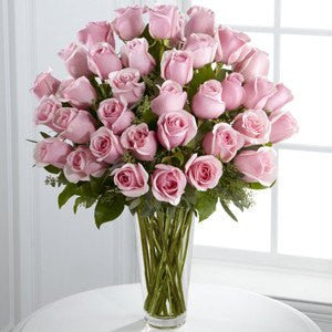 Long Stem Pink Rose Bouquet