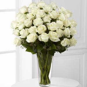 Long Stem White Rose Bouquet